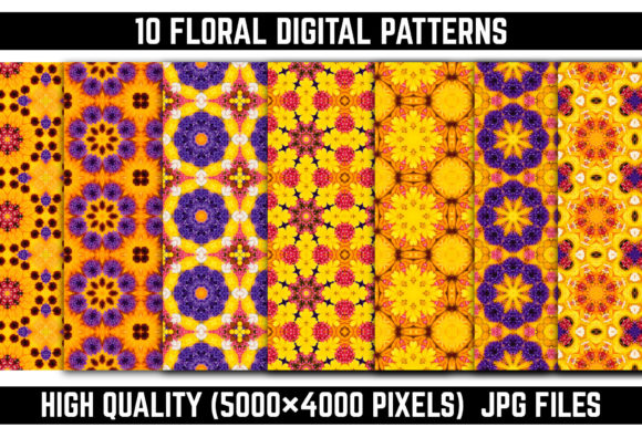 10 Floral Digital Patterns: A Versatile Resource for Creative Projects