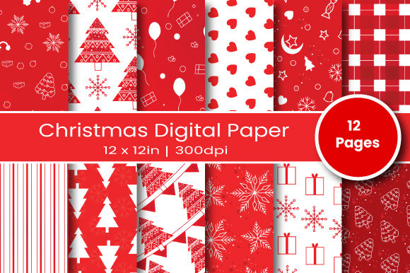Christmas Digital Paper Patterns: A Creative Resource for Holiday Projects