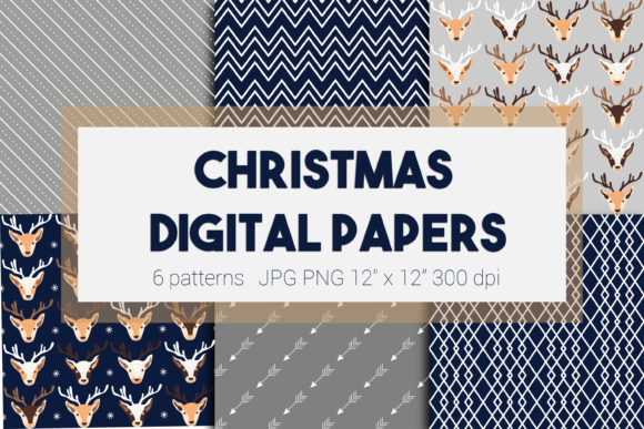 Christmas Digital Seamless Patterns for Creative and Practical Use