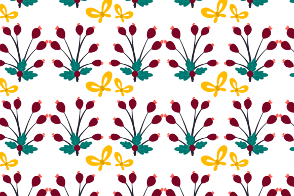 Christmas Flower Patterns: Elevating Holiday Design with Versatile Digital Assets