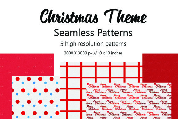 Christmas Theme Seamless Patterns