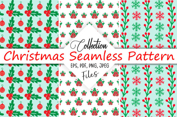 Seamless Christmas Patterns for Designers and Creators