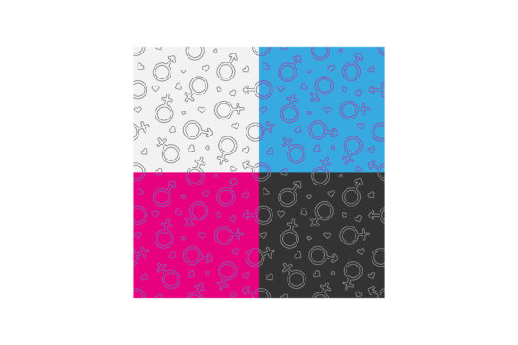 Set of Seamless Patterns with Male and F: A New Language for Design and Identity