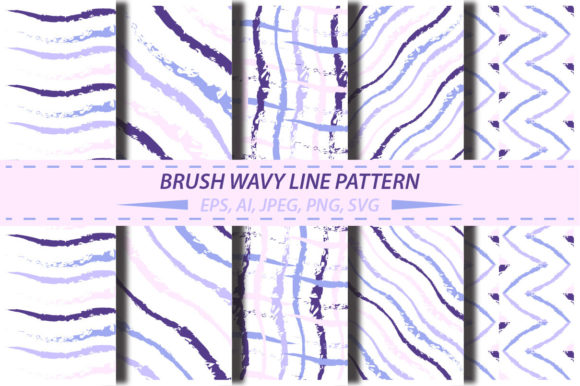 Wavy Brush Line Patterns: A Modern Twist on Minimalist Design